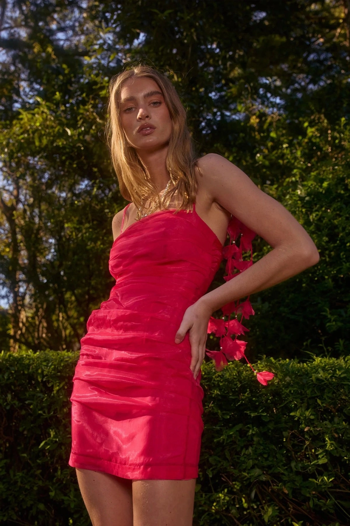 Cleo Mini Dress Magenta Relax Appeal All Look