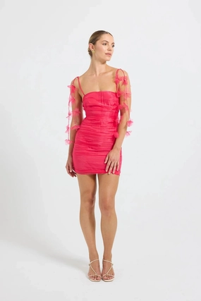 Red Carpet Classic Look Cleo Mini Dress Magenta