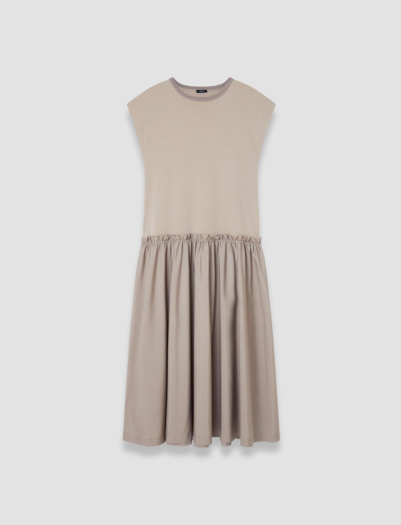Cotton Poplin Jersey Dress Grab Now Clean Structure