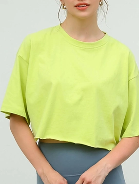 COTTON SOLID COLOR CROP TOP_CWTBLS0838 YarnDye Technique
