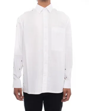 Craig Green Spring 2017 Backless White Dress Shirt with Laces