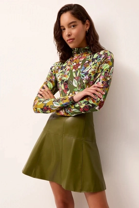 Summer Picnic Contemporary Design Crawford Skirt Juniper Green