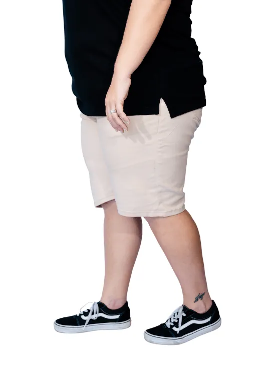 Cream Chino Shorts