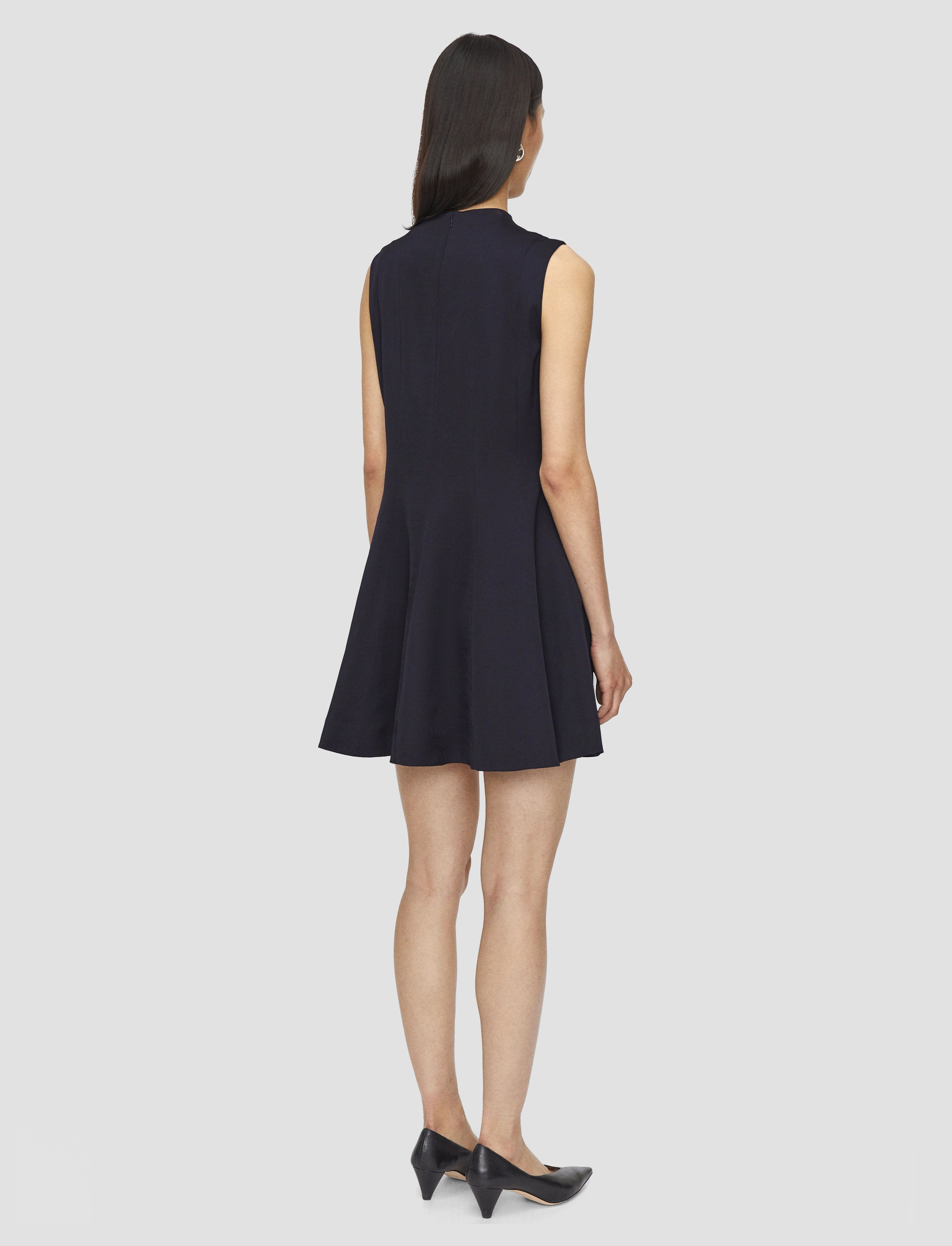 Edita Viscose Crepe Mini Dress Figure-Skimming Casual Lines