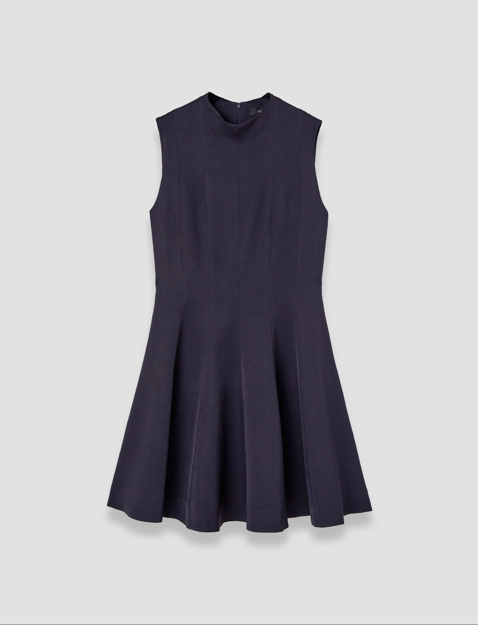 Edita Viscose Crepe Mini Dress Pleated-Texture