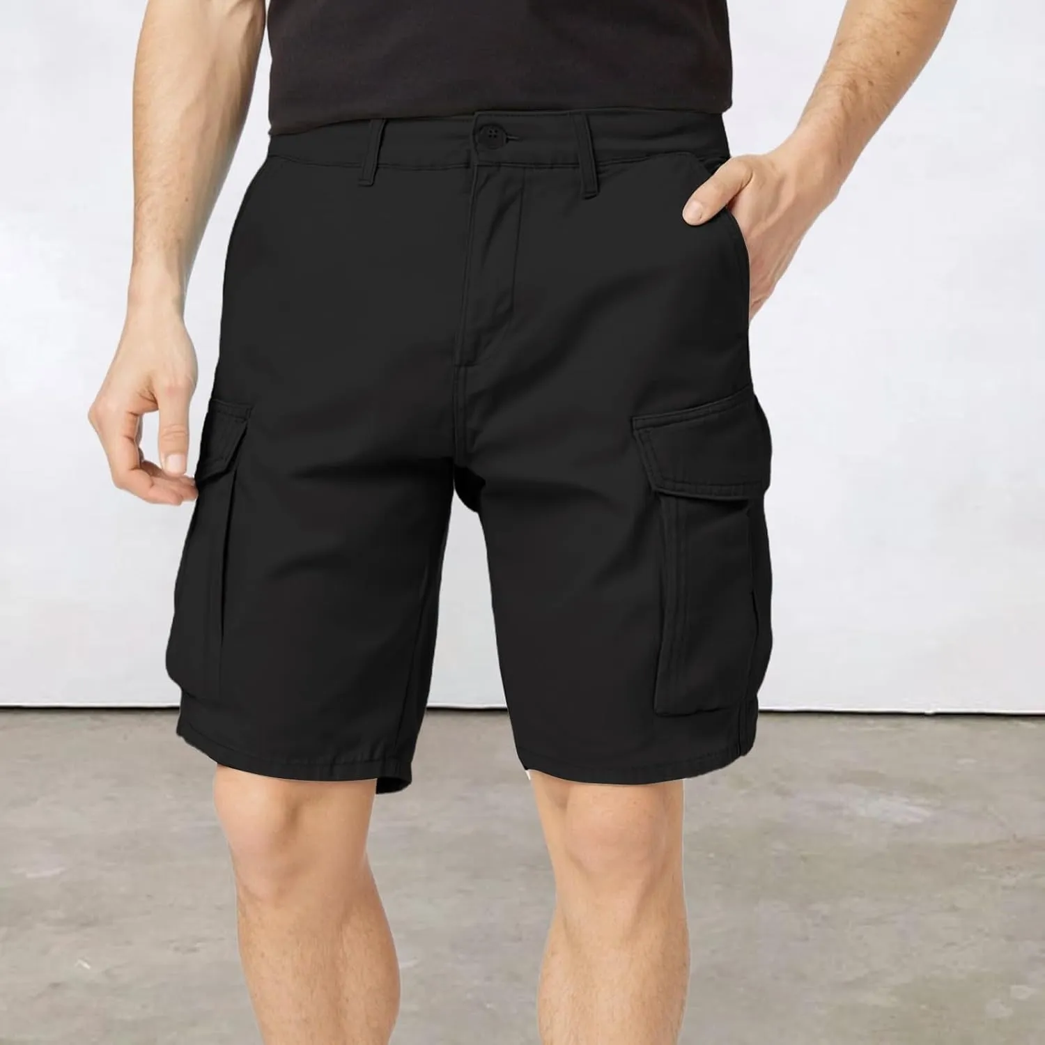 CRNTCEM Mens Outdoor Hiking Cargo Shorts Quick-Dry Outdoor Athletic Travel Fishing Golf Tactical Shorts with Multipocket