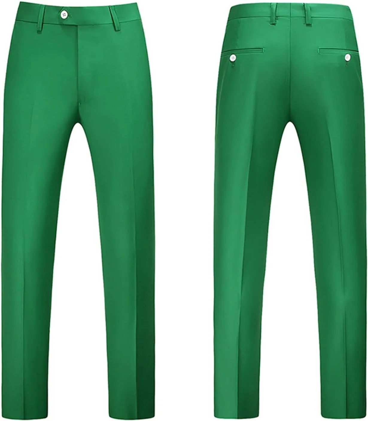 CRNTCEM Mens Stretch Flat Front Dress Pants Straight Leg Wedding Party Formal Pants Wrinkle Free Casual Clubwear Suit Pants