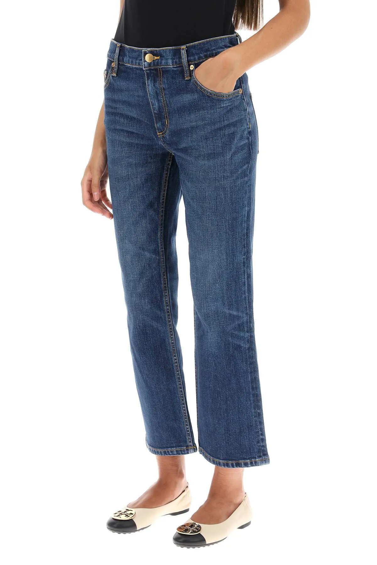 CROPPED FLARED JEANS