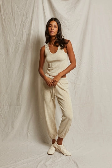 Tagless Comfort Elasticized Waistband CRUISE LOOP TERRY TANK