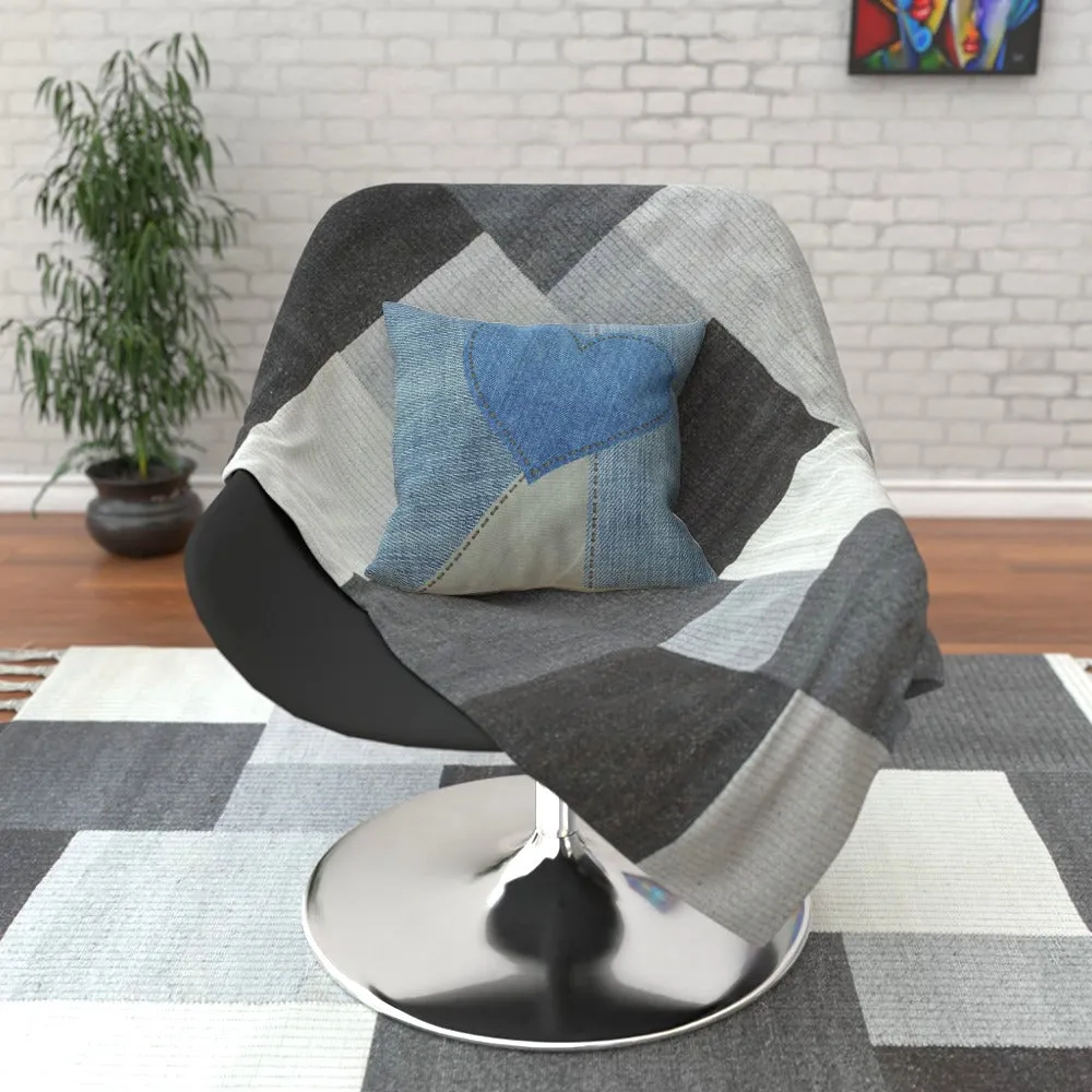 Cushion - Denim Heart