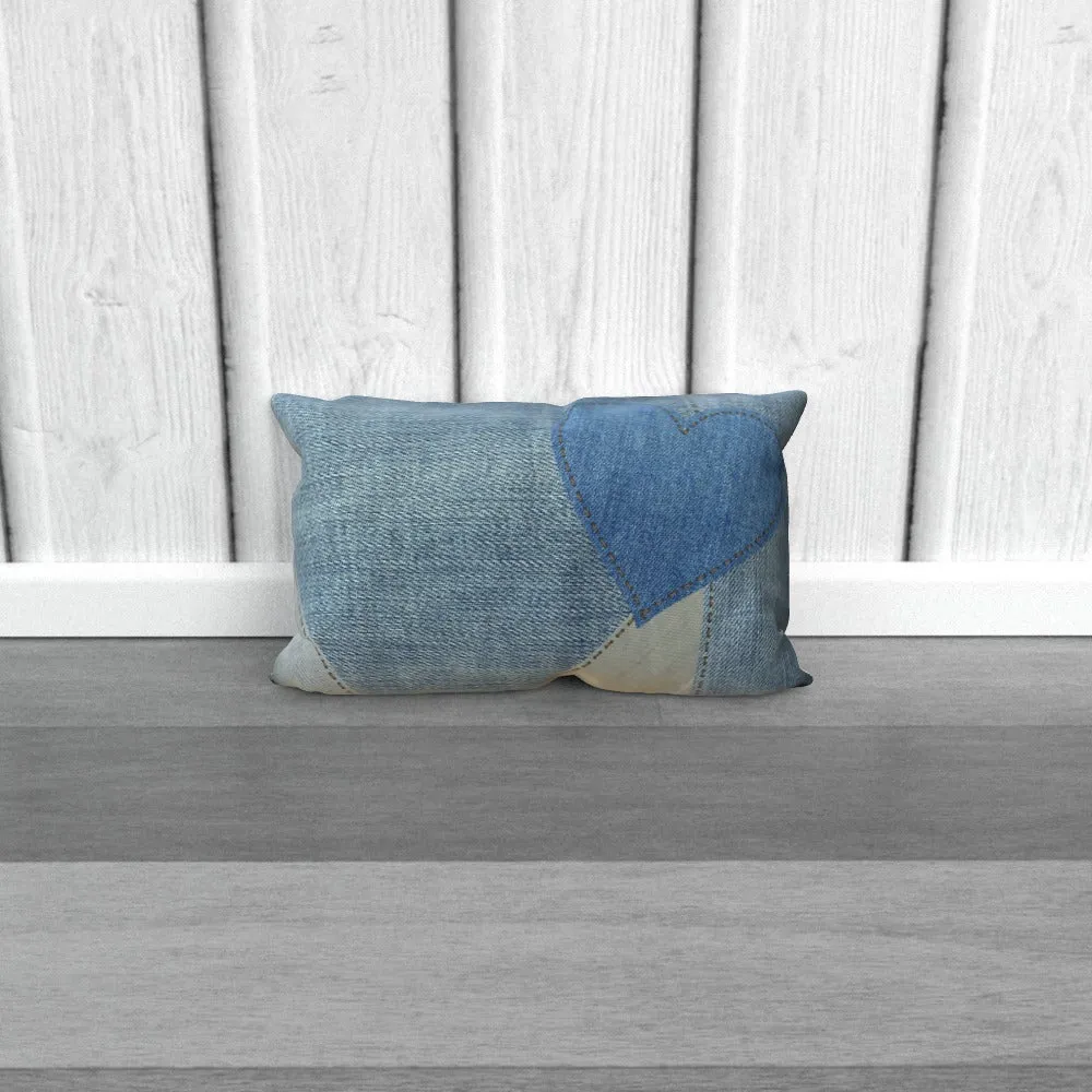 Cushion - Denim Heart