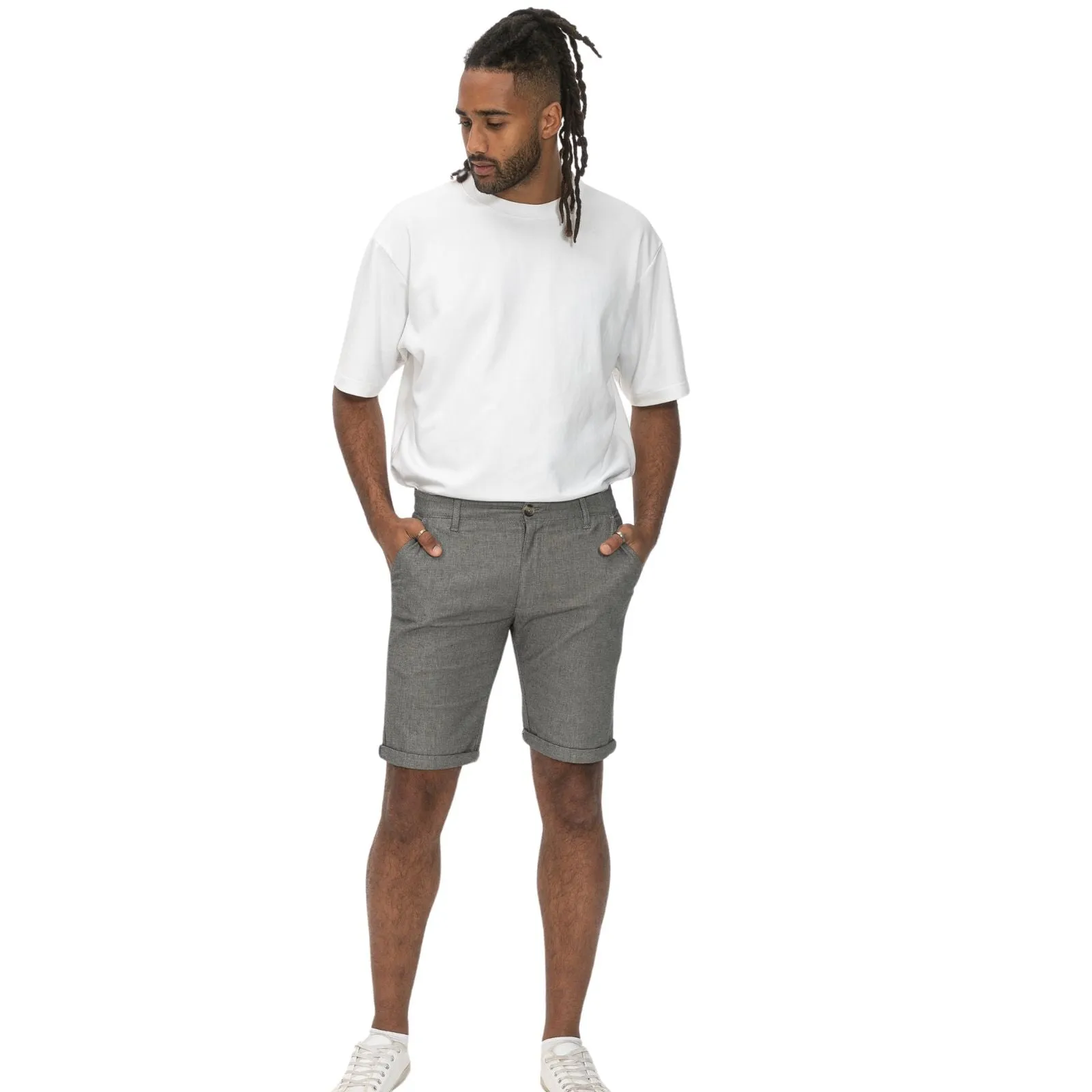 D555 Mens Gateshead Big & Tall Stretch Chino Shorts