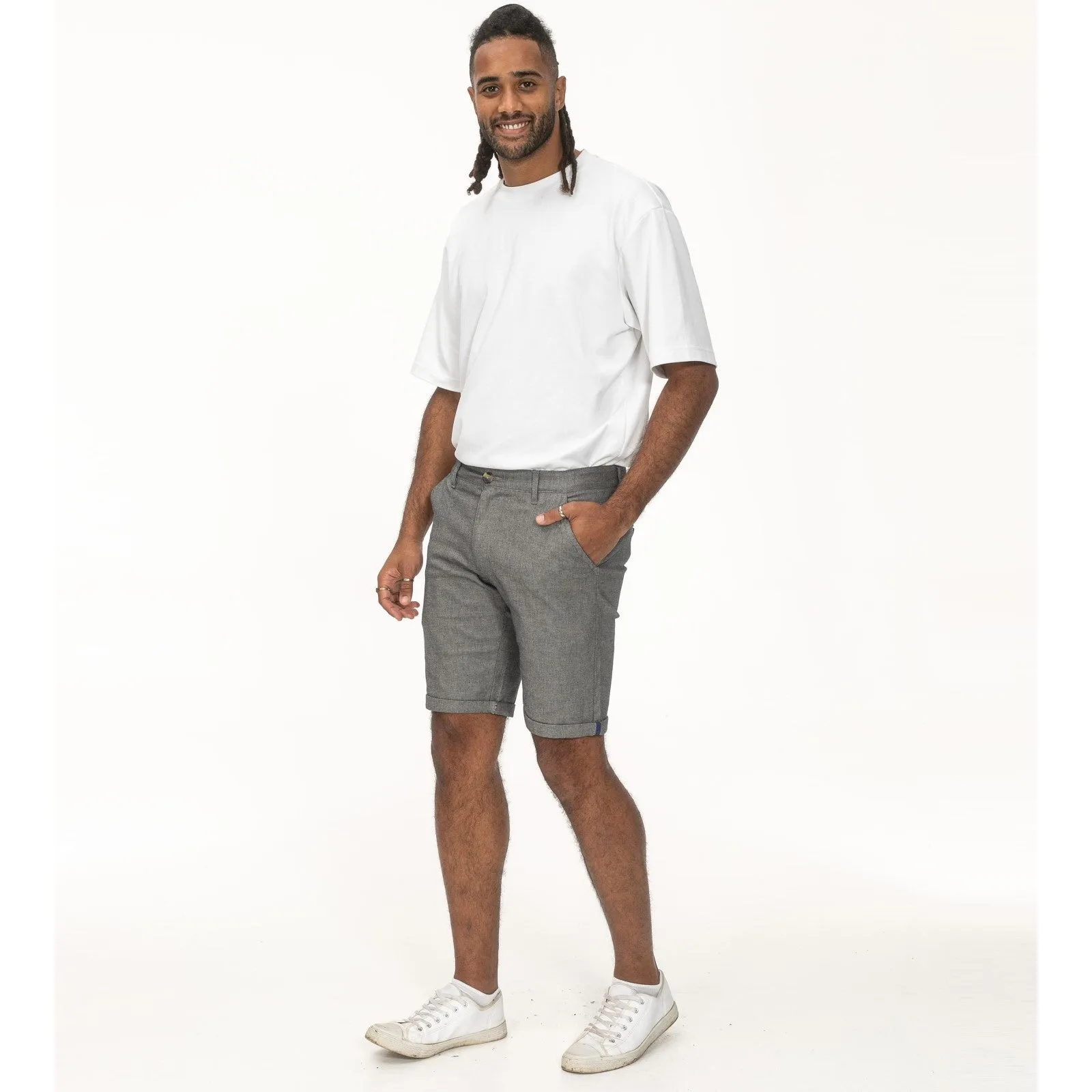 D555 Mens Gateshead Big & Tall Stretch Chino Shorts