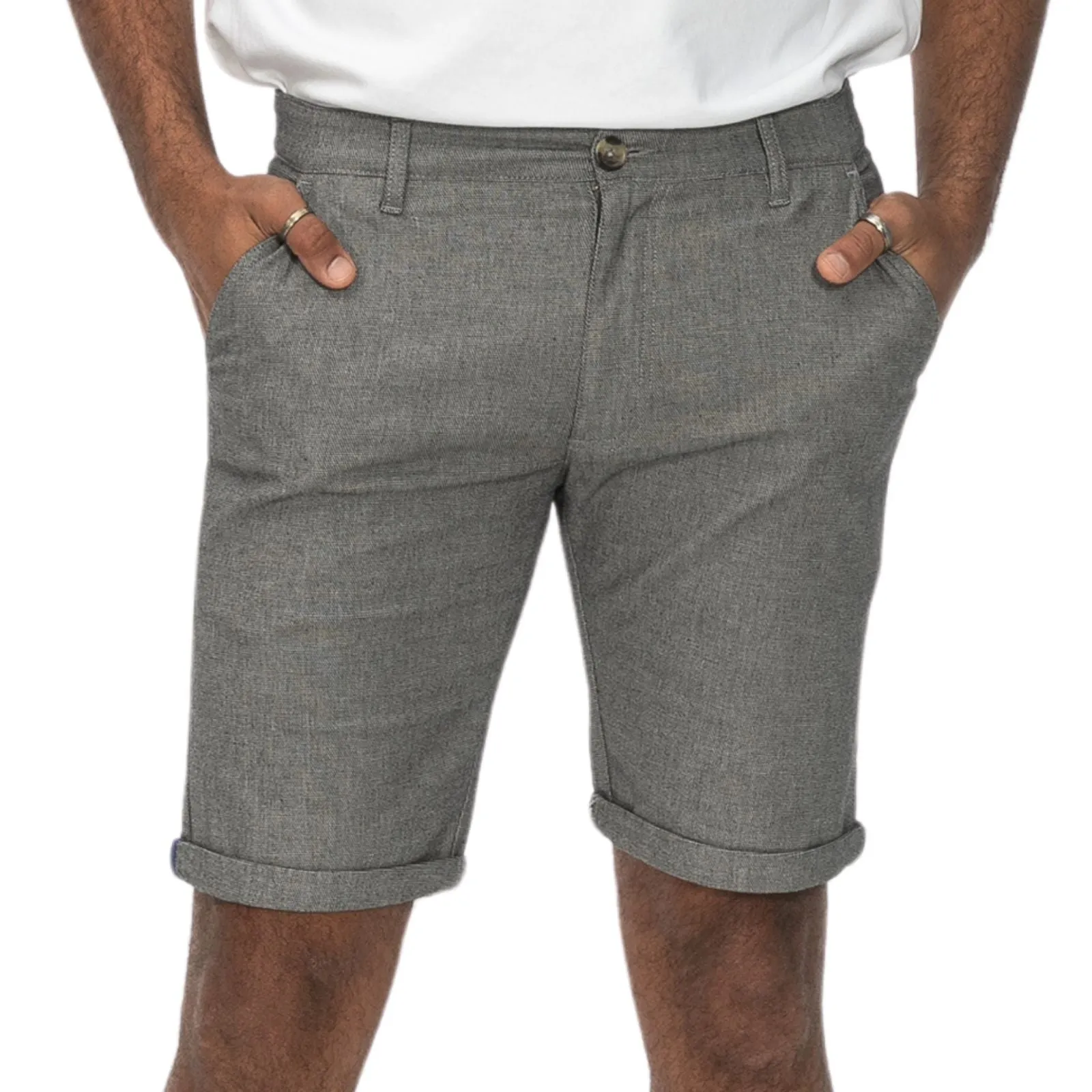D555 Mens Gateshead Big & Tall Stretch Chino Shorts