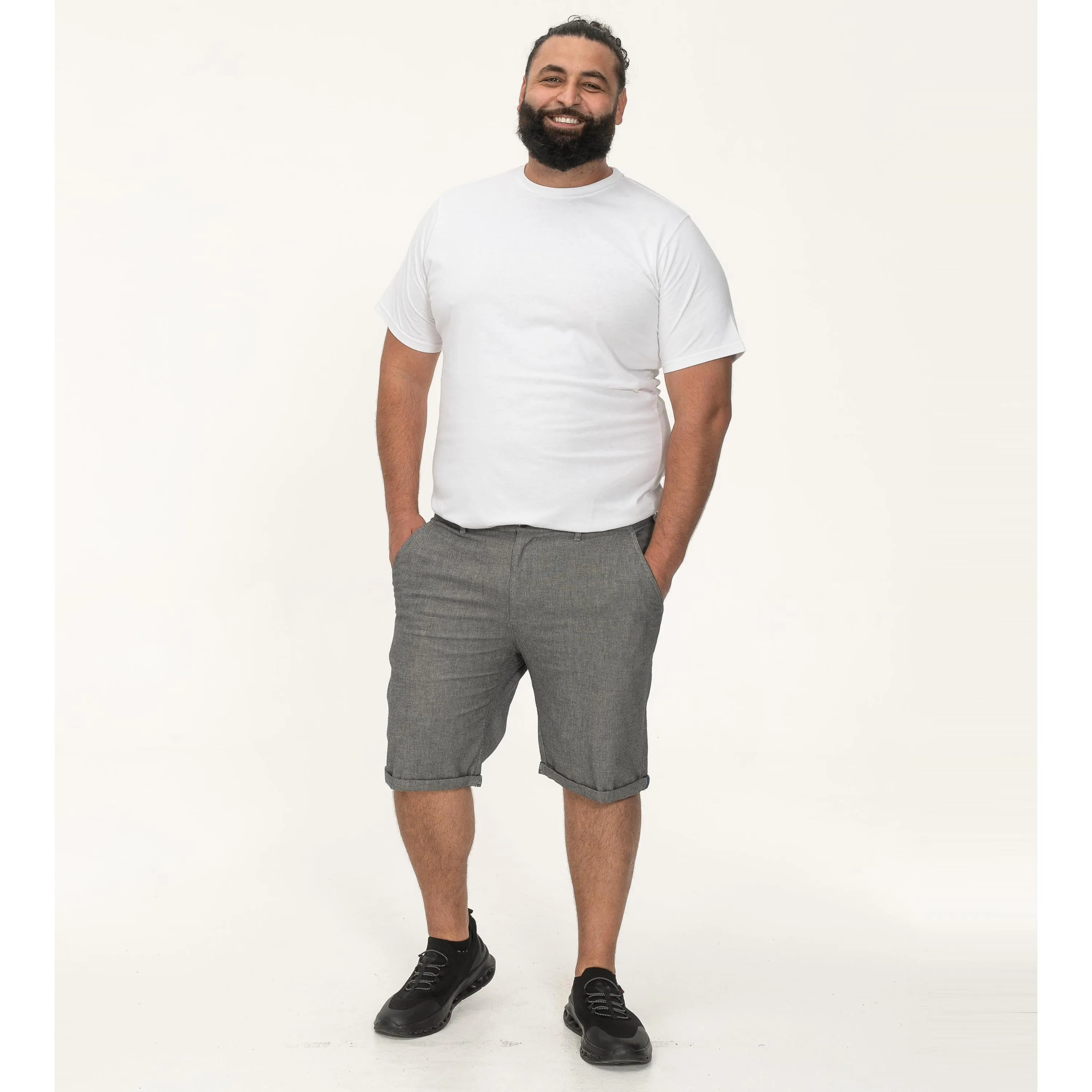 D555 Mens Gateshead Big & Tall Stretch Chino Shorts