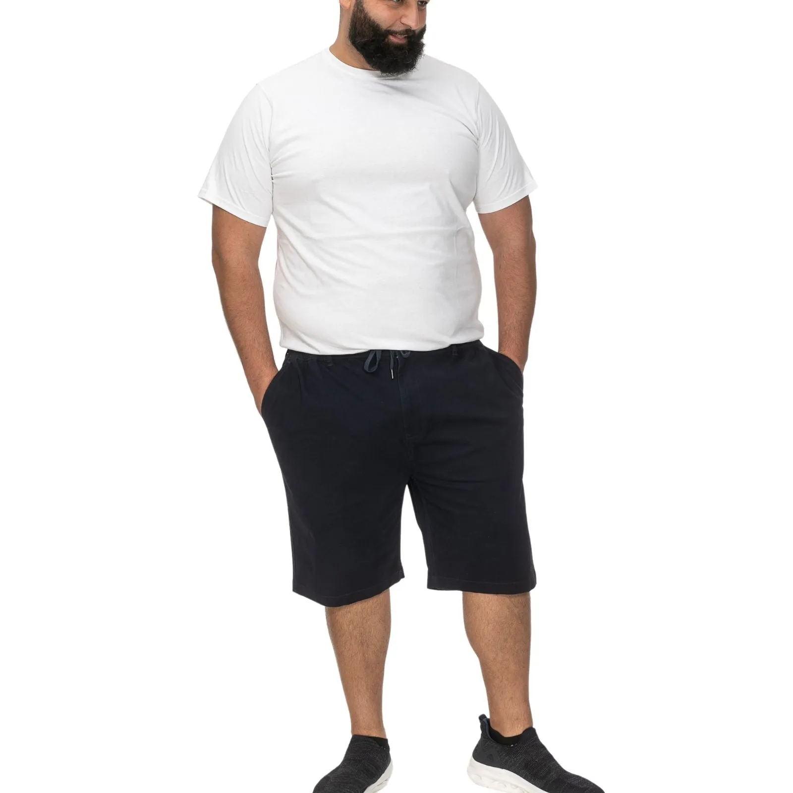 D555 Mens Redhill Big & Tall Elasticated Chino Shorts