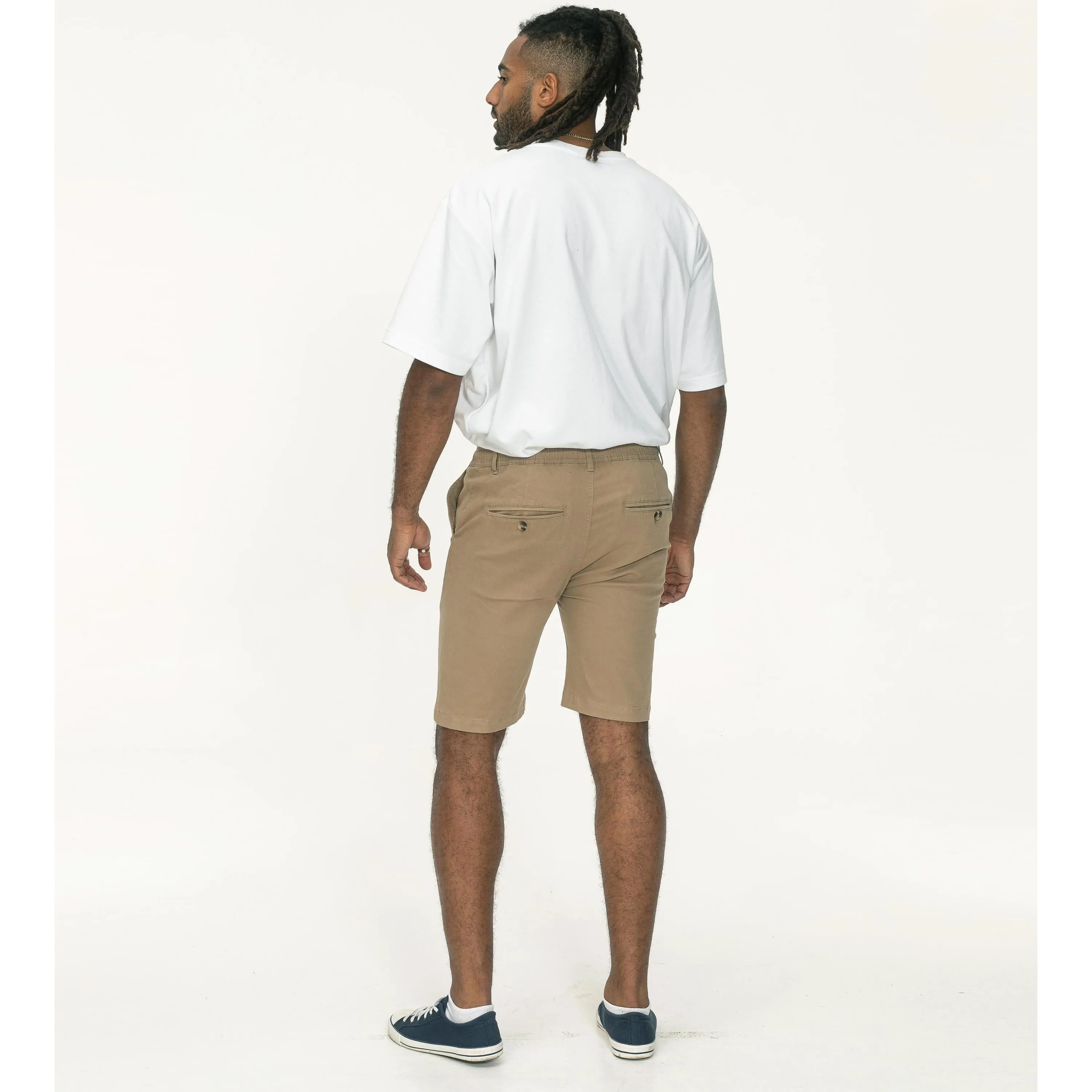 D555 Mens Redhill Big & Tall Elasticated Chino Shorts