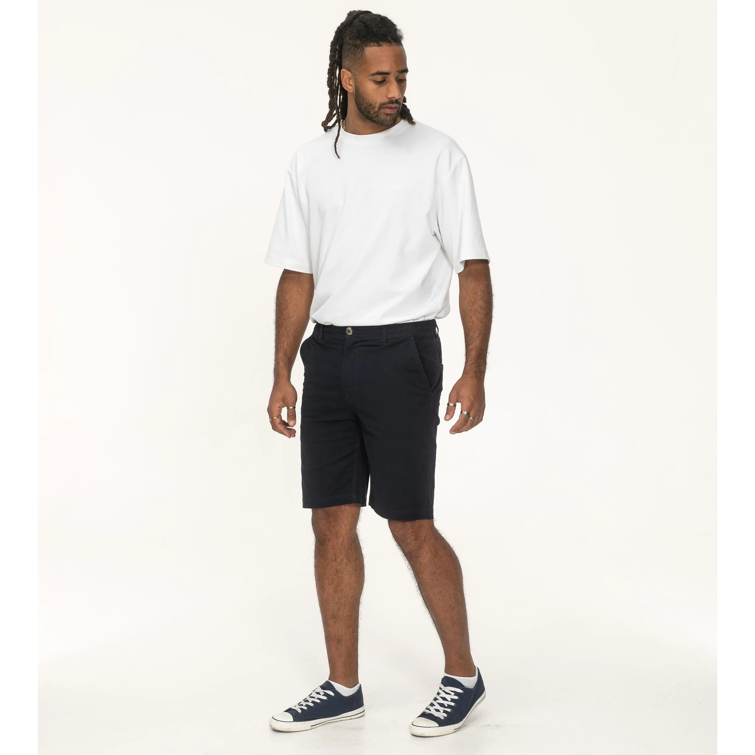 D555 Mens Redhill Big & Tall Elasticated Chino Shorts