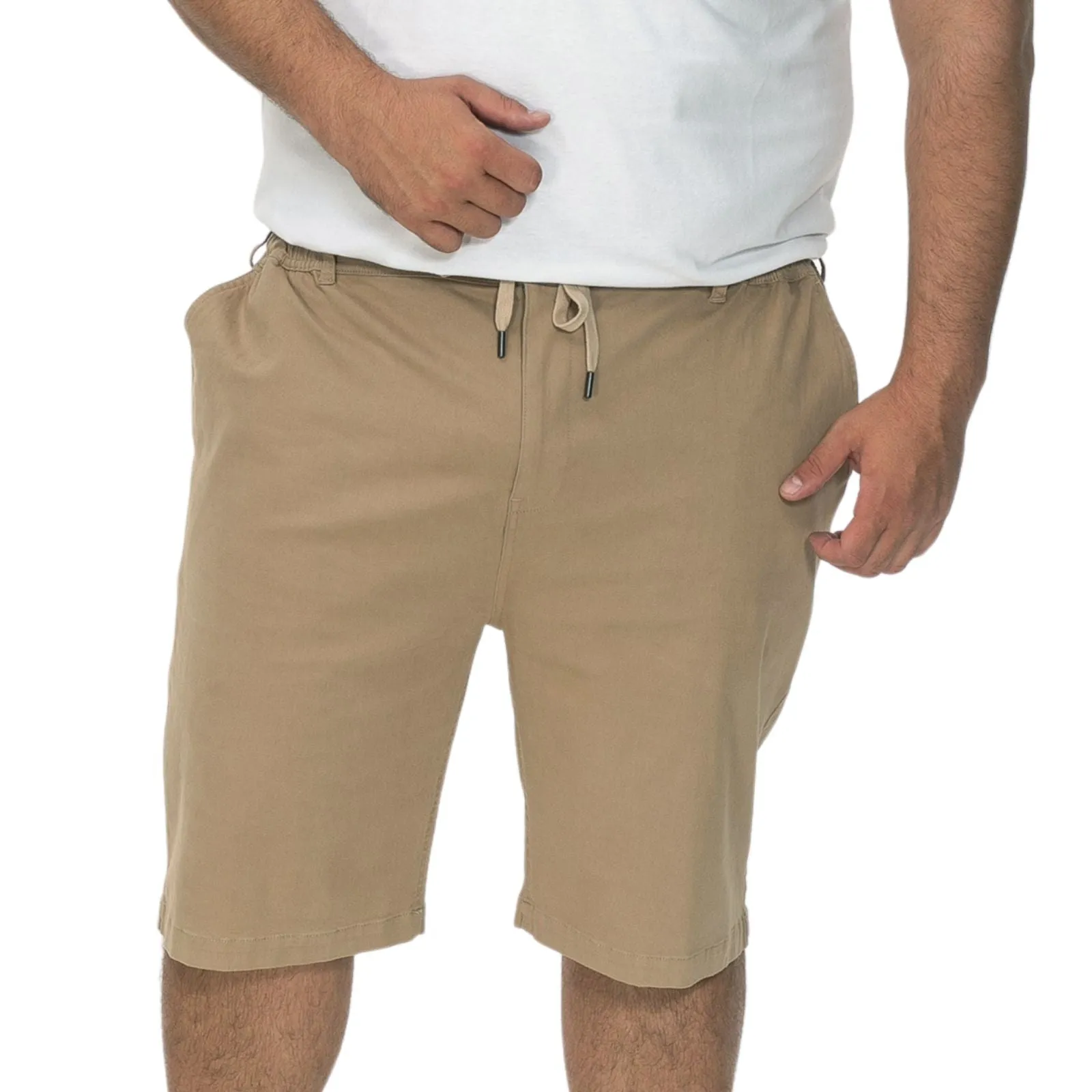 D555 Mens Redhill Big & Tall Elasticated Chino Shorts