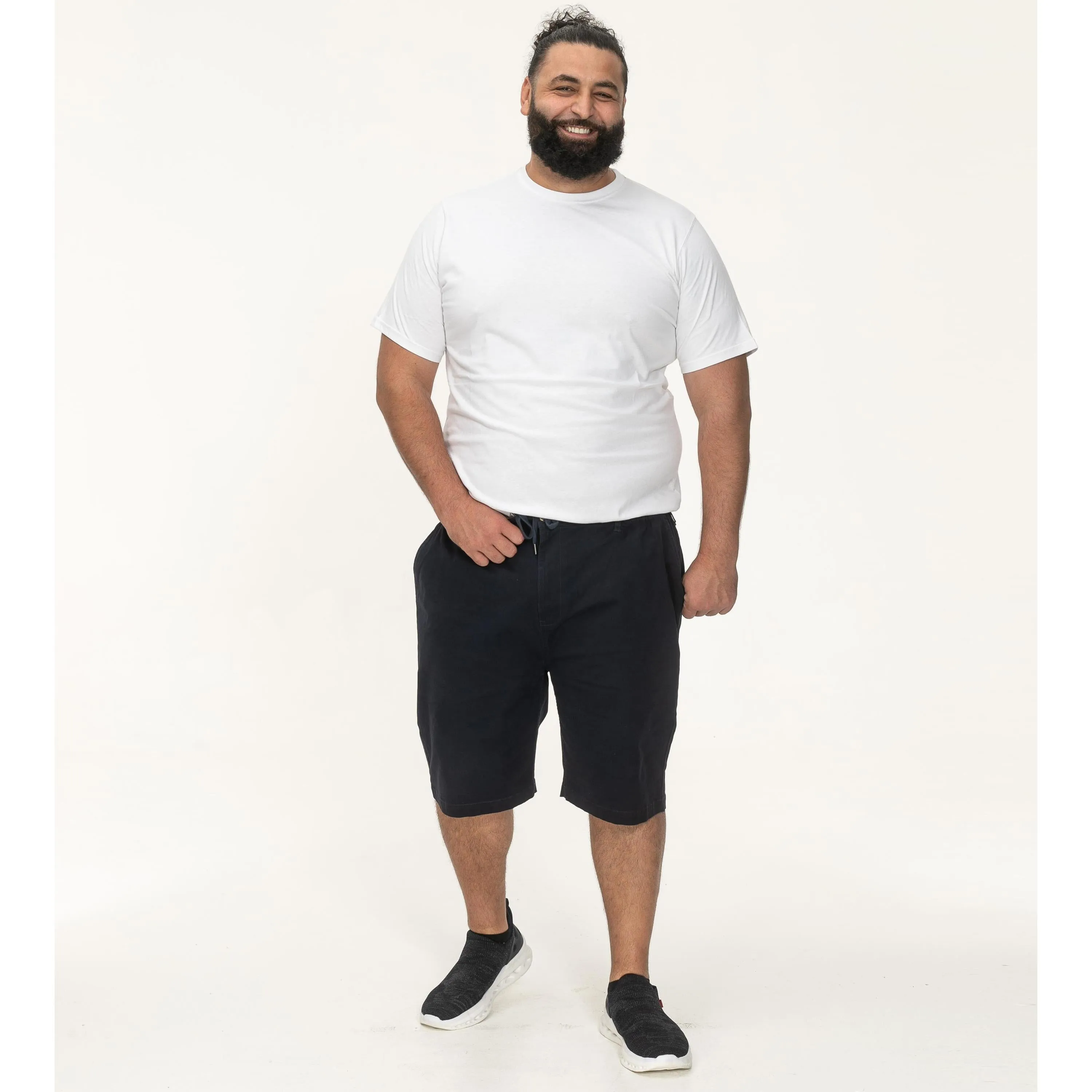 D555 Mens Redhill Big & Tall Elasticated Chino Shorts