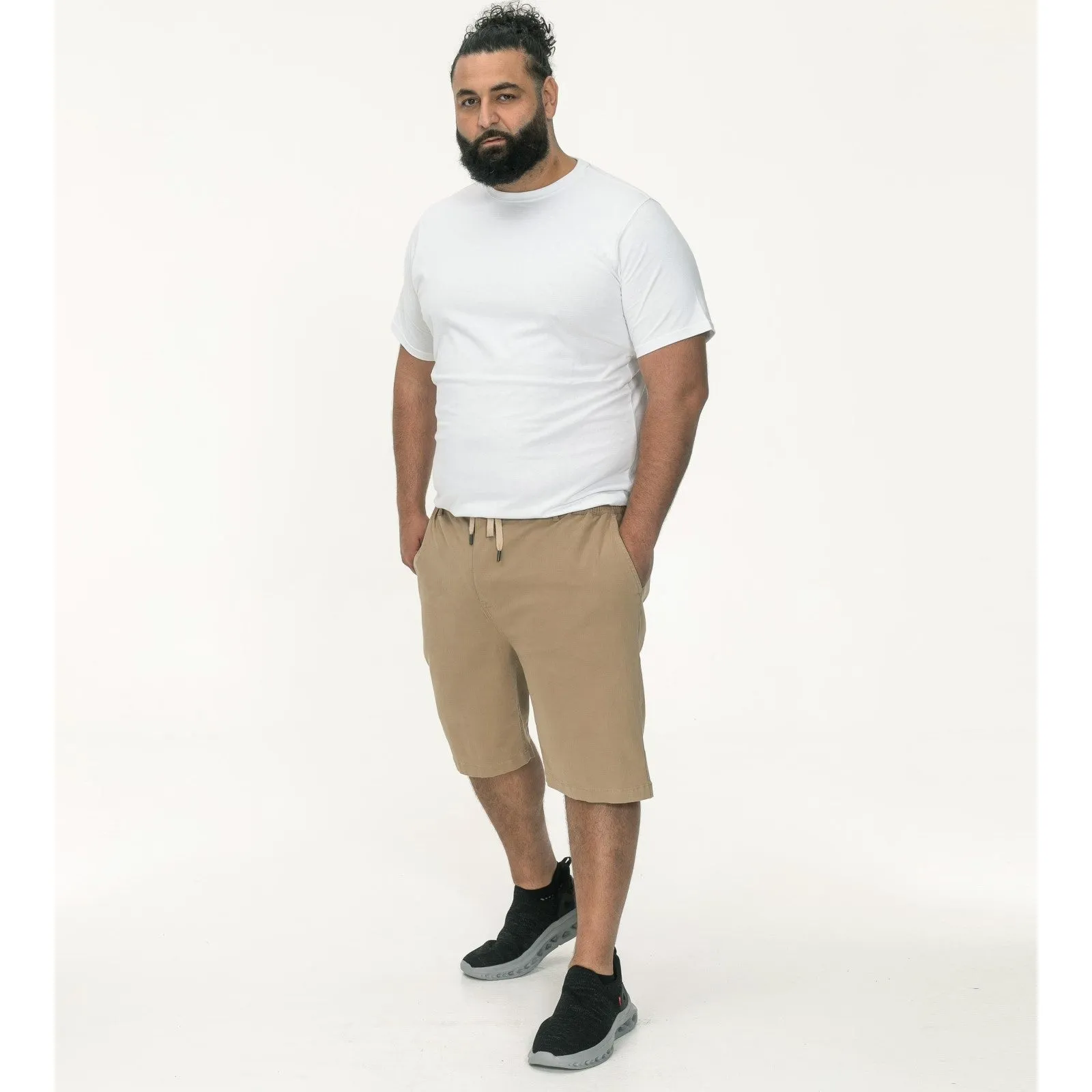 D555 Mens Redhill Big & Tall Elasticated Chino Shorts