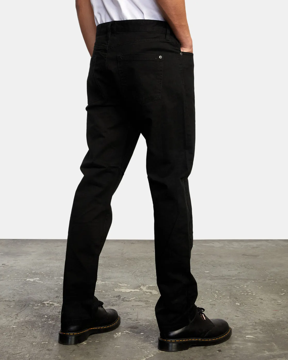 Daggers Slim Fit Twill Pants - Black