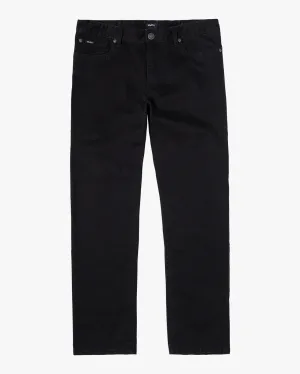 Daggers Slim Fit Twill Pants - Black