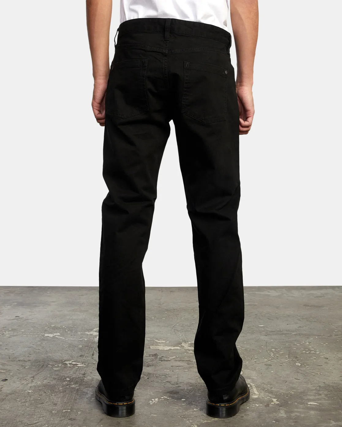 Daggers Slim Fit Twill Pants - Black