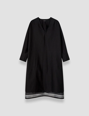 Cozy Layers Elastic-Waist Dalamo Cotton Blend Dress
