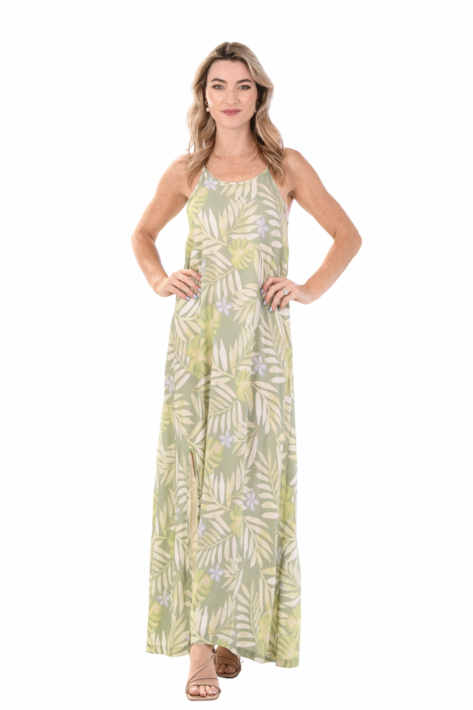 Brianna Dress / Moss Palm Lounge Comfort