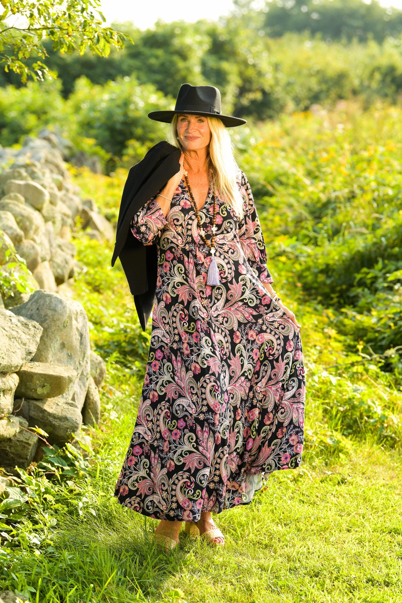 Daphne Dress / Black Paisley All Inclusive