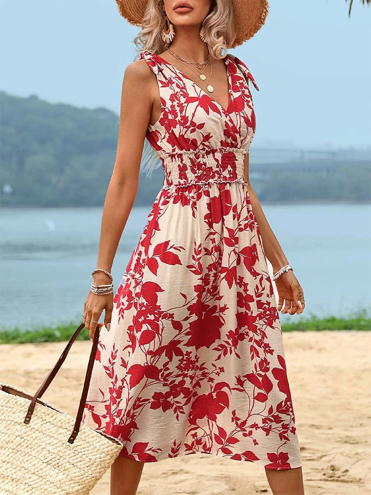 Relaxed and Elegant Airy Fit BOHO CHIC FAKE DRESS_CWDSD3790