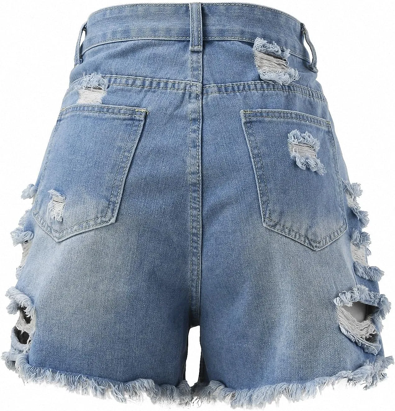 Dawery Denim Shorts for Women Summer Ripped High Waisted Denim Shorts Jean Shorts Ladies Casual Home Streetwear