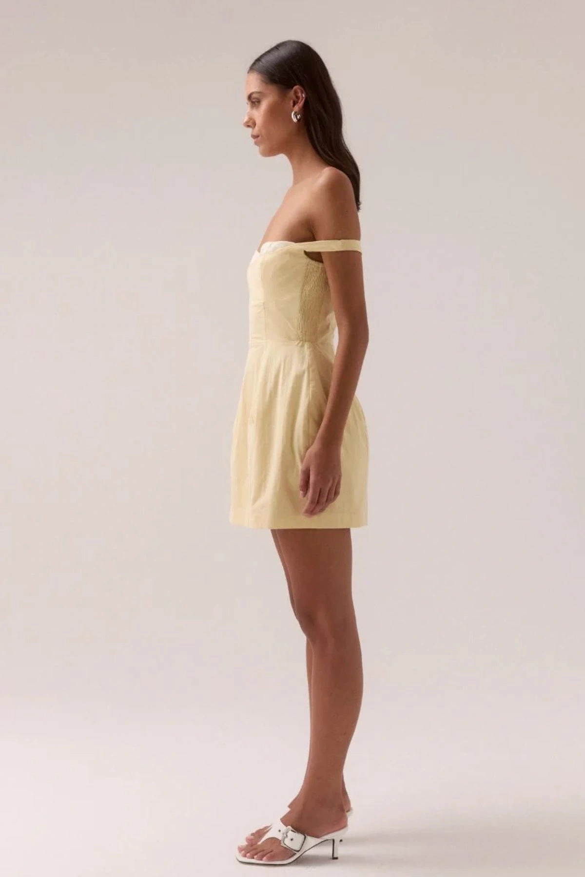 Flattering Layer Lure Mini Dress Lemonade