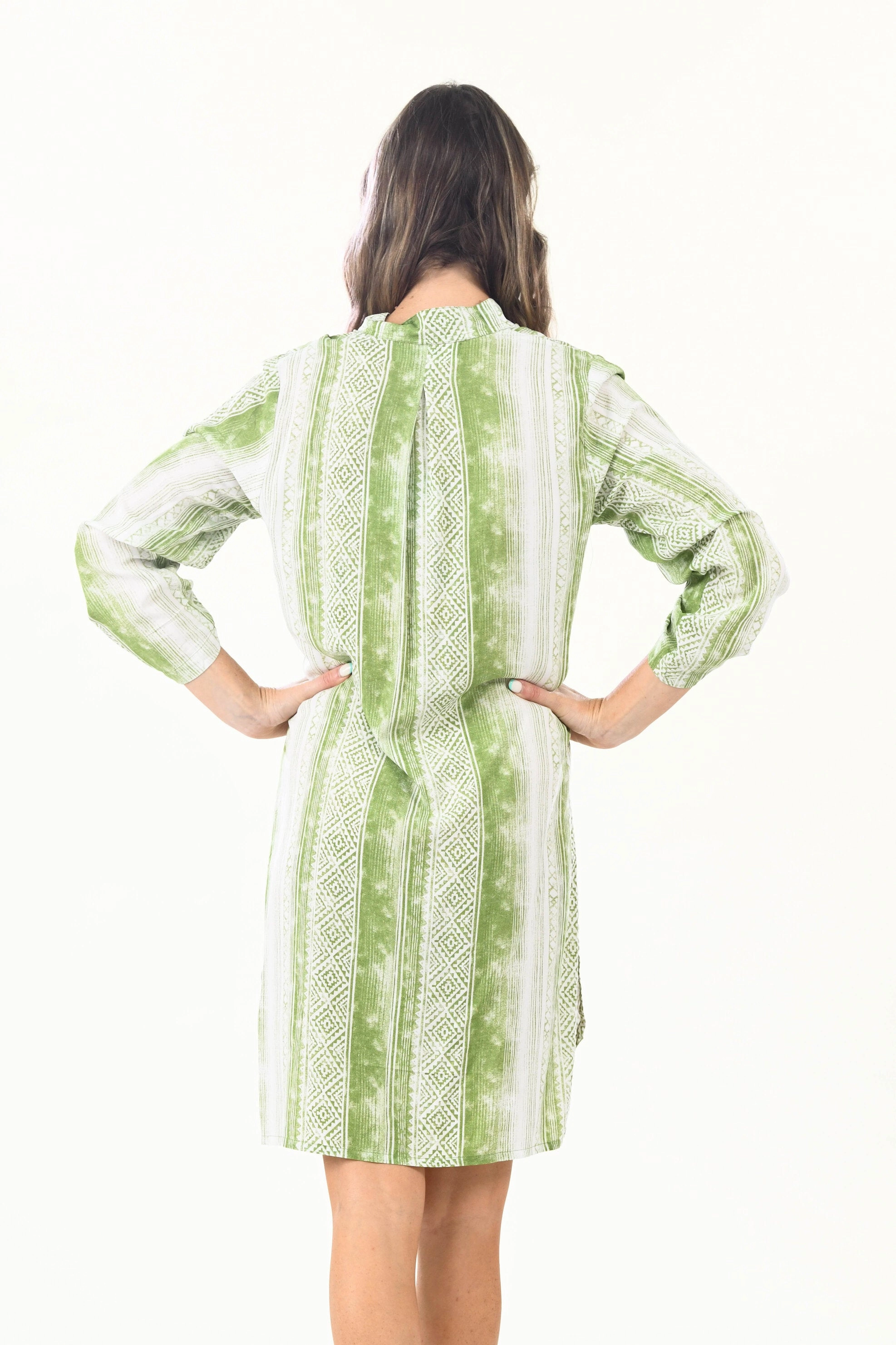Light and Breezy cut out Day Tripper Dress / Lime