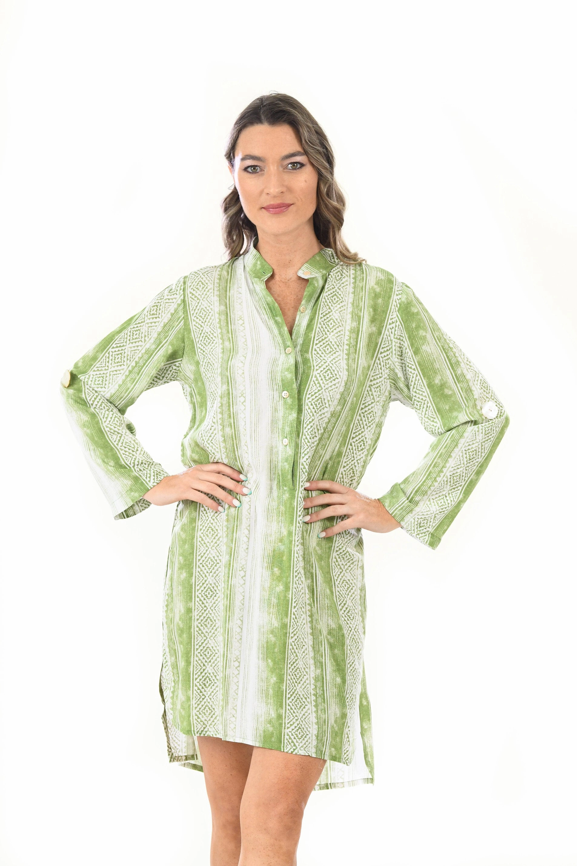 Subtle Fit Day Tripper Dress / Lime