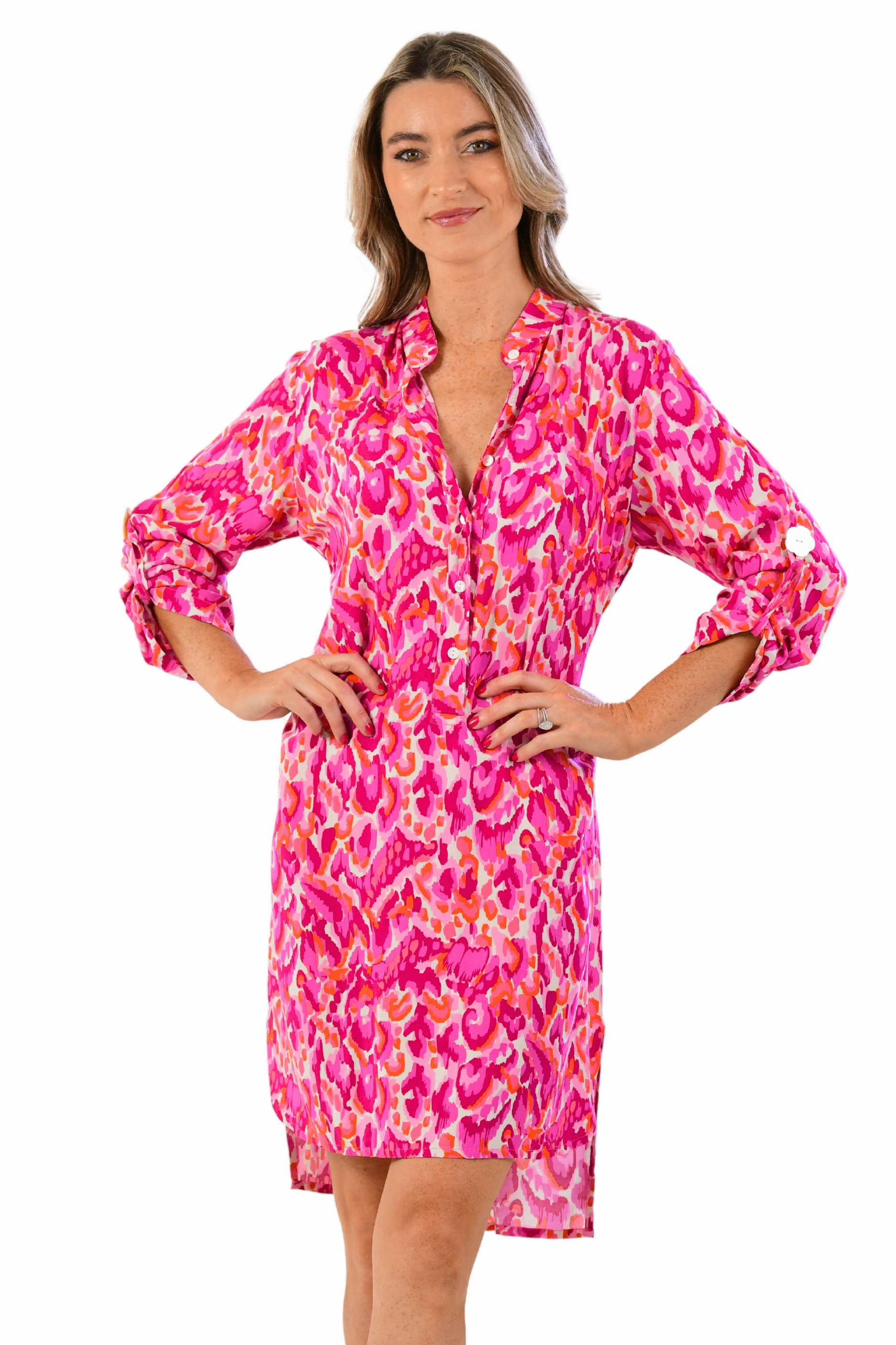 Day Tripper Dress / Magenta Rose Flush
