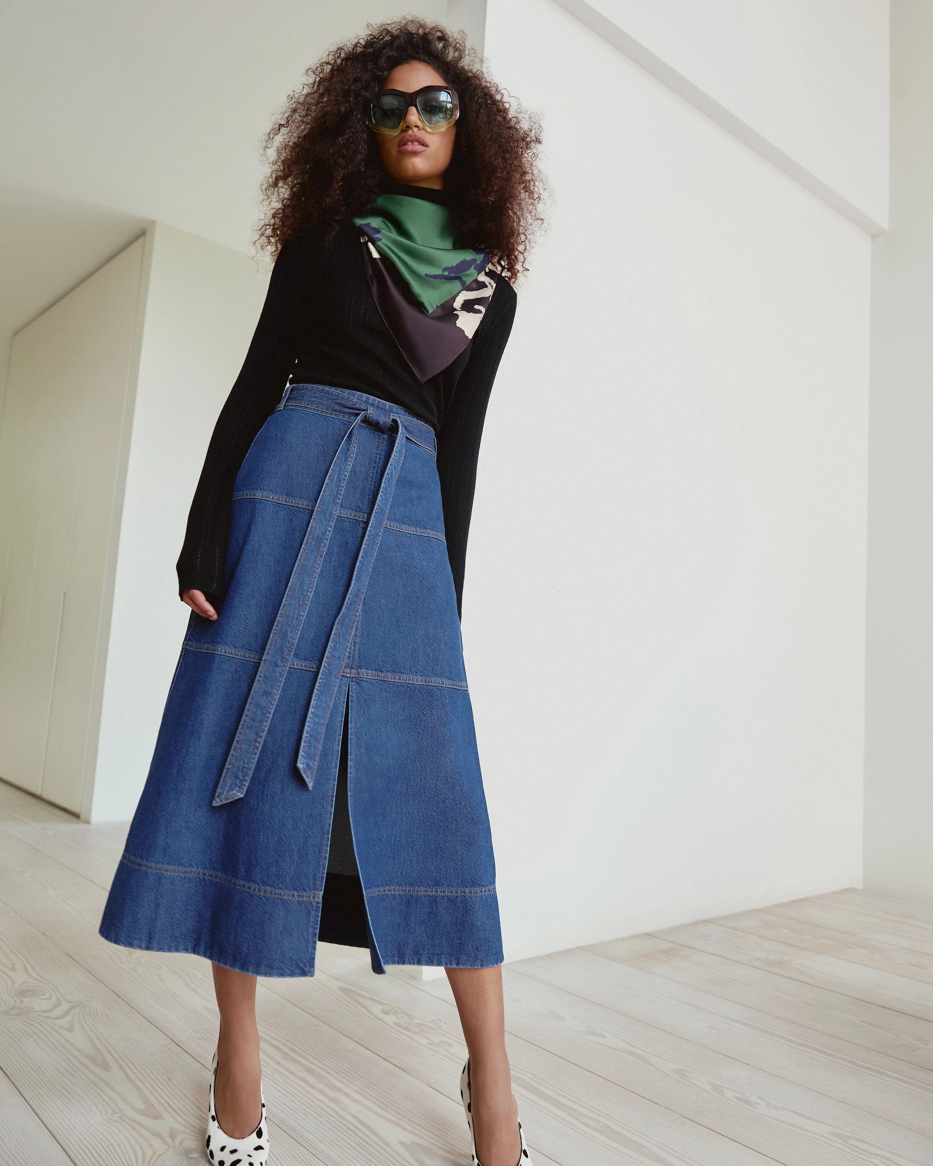 Hudley Skirt LightweightConstruction Belt loops