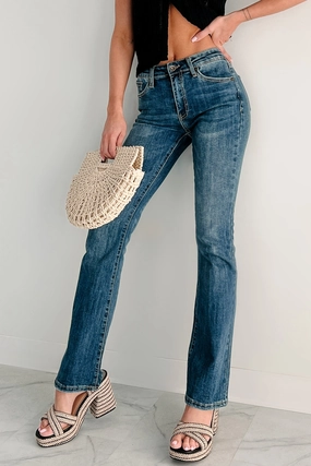 Easy Layer Dellen Mid Rise Special A Bootcut Jeans (Medium Dark)