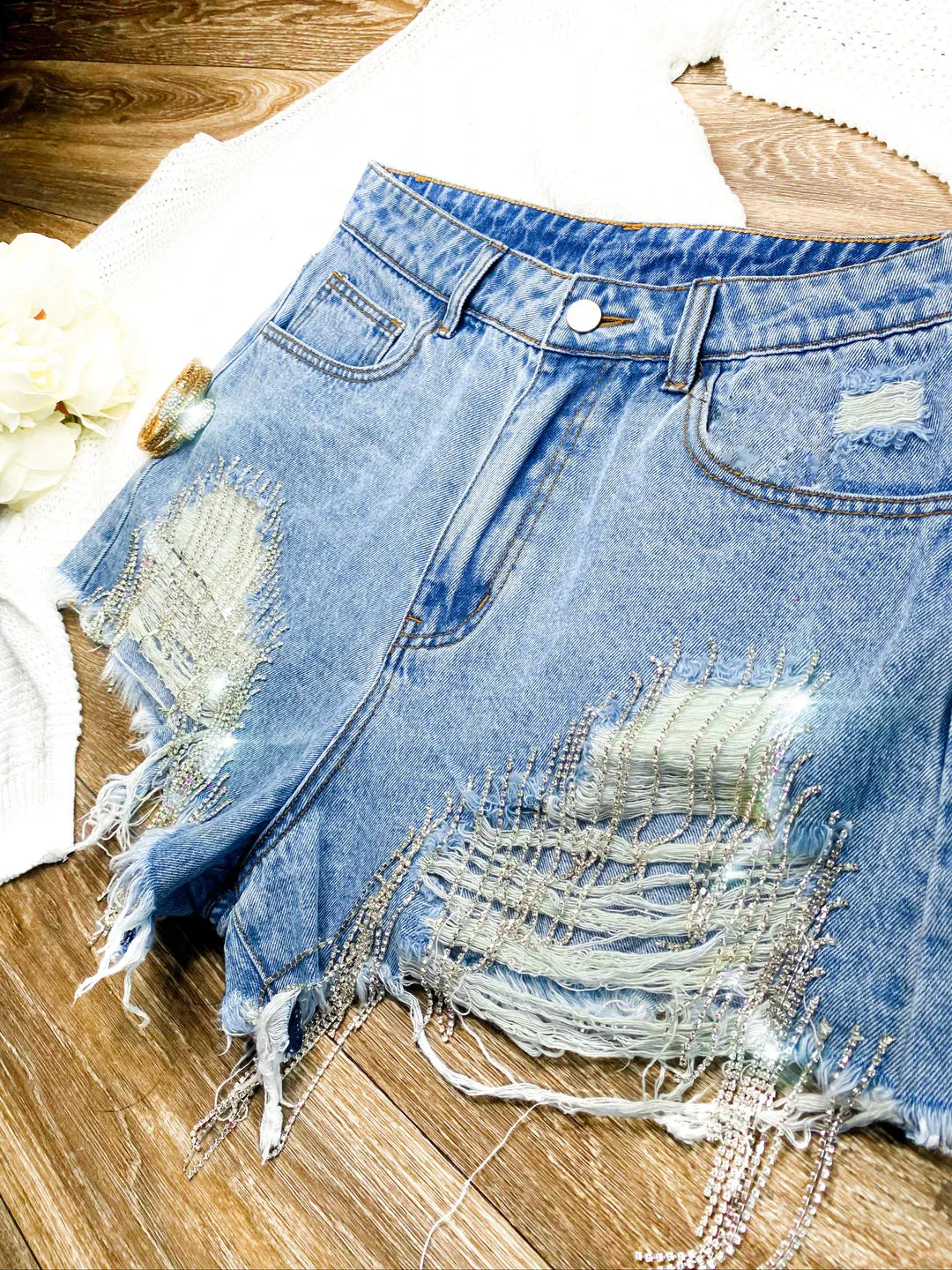 Denim & Diamonds Shorts