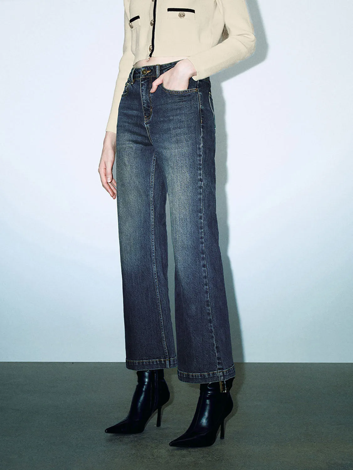 Denim Flared Jeans