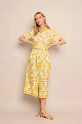 Malena Dress Mystic Yellow Unlined Look
