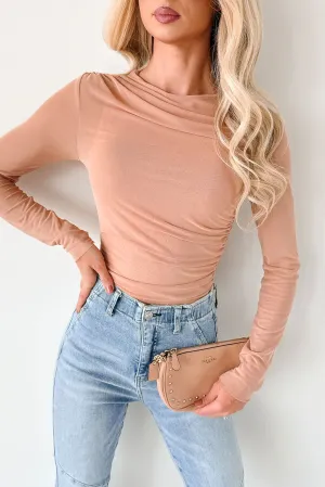 Heels & Hollywood Long Sleeve Mesh Fore Bodysuit (Nude) anti static coating