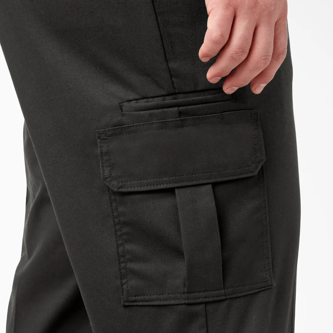 Dickies Cargo FLEX Regular Fit Straight Leg Pants (Black)