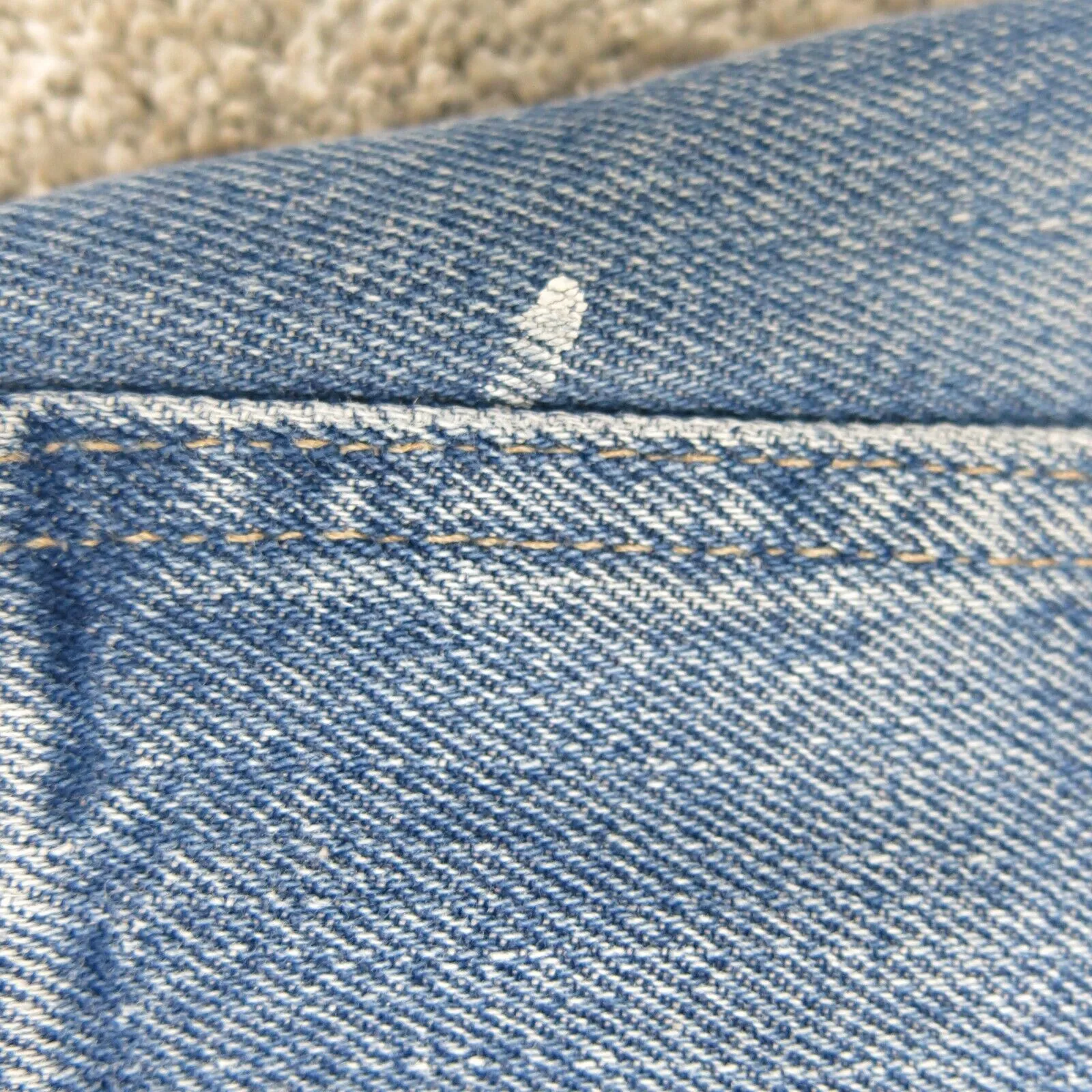 Dickies Mens Jeans Straight Leg Stretch Mid Rise Denim Blue Size W34XL30