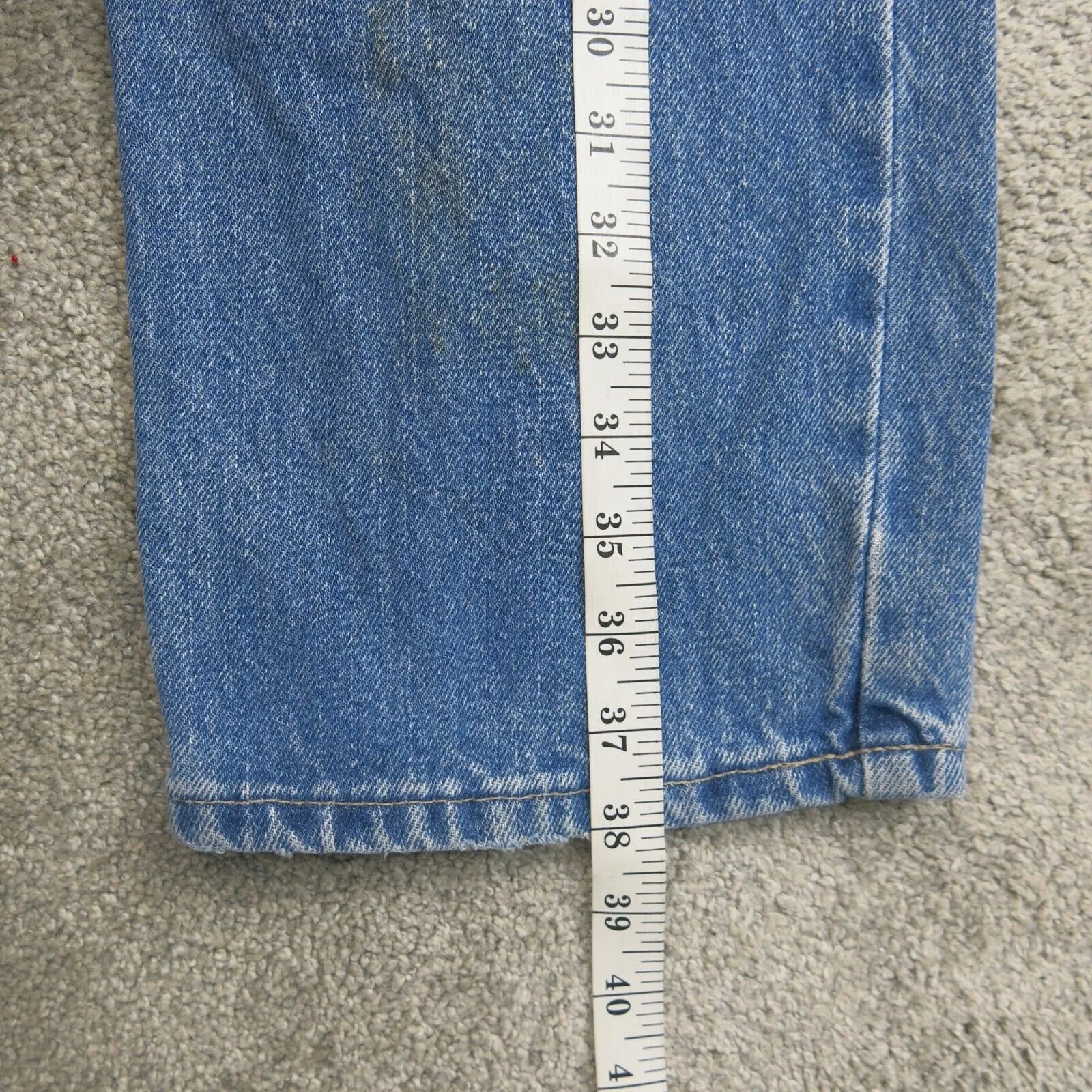 Dickies Mens Jeans Straight Leg Stretch Mid Rise Denim Blue Size W34XL30
