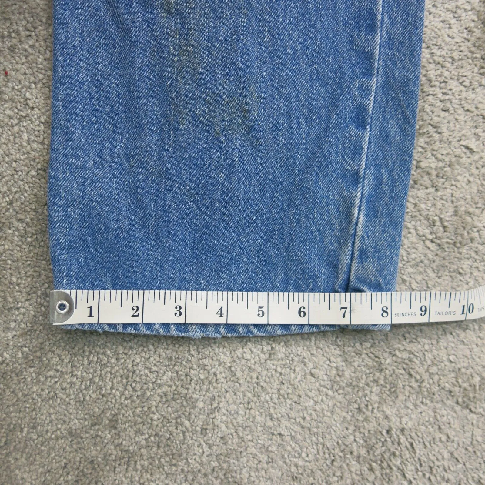 Dickies Mens Jeans Straight Leg Stretch Mid Rise Denim Blue Size W34XL30