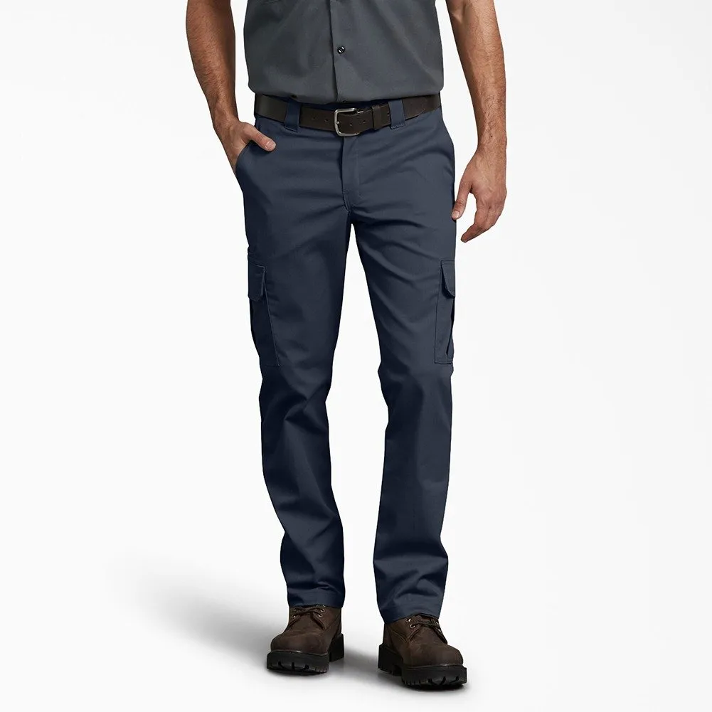 Dickies Men's Pants Slim Fit Straight Leg Flex Fabric Cargo Pocket Work Pants