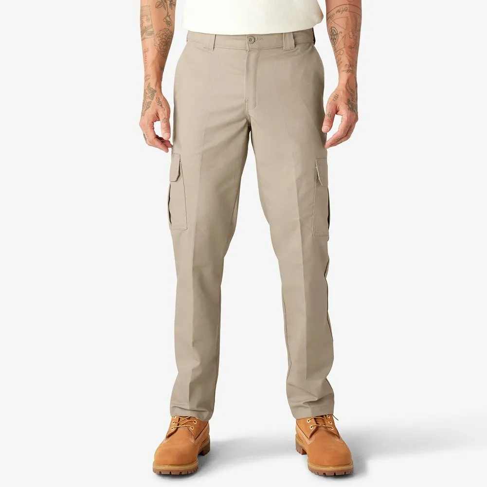 Dickies Men's Pants Slim Fit Straight Leg Flex Fabric Cargo Pocket Work Pants