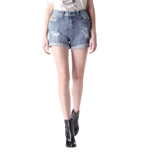DIESEL DE SCOTT 0849N Denim Jeans Shorts Womens Vintage Stretchy Ripped Shorts